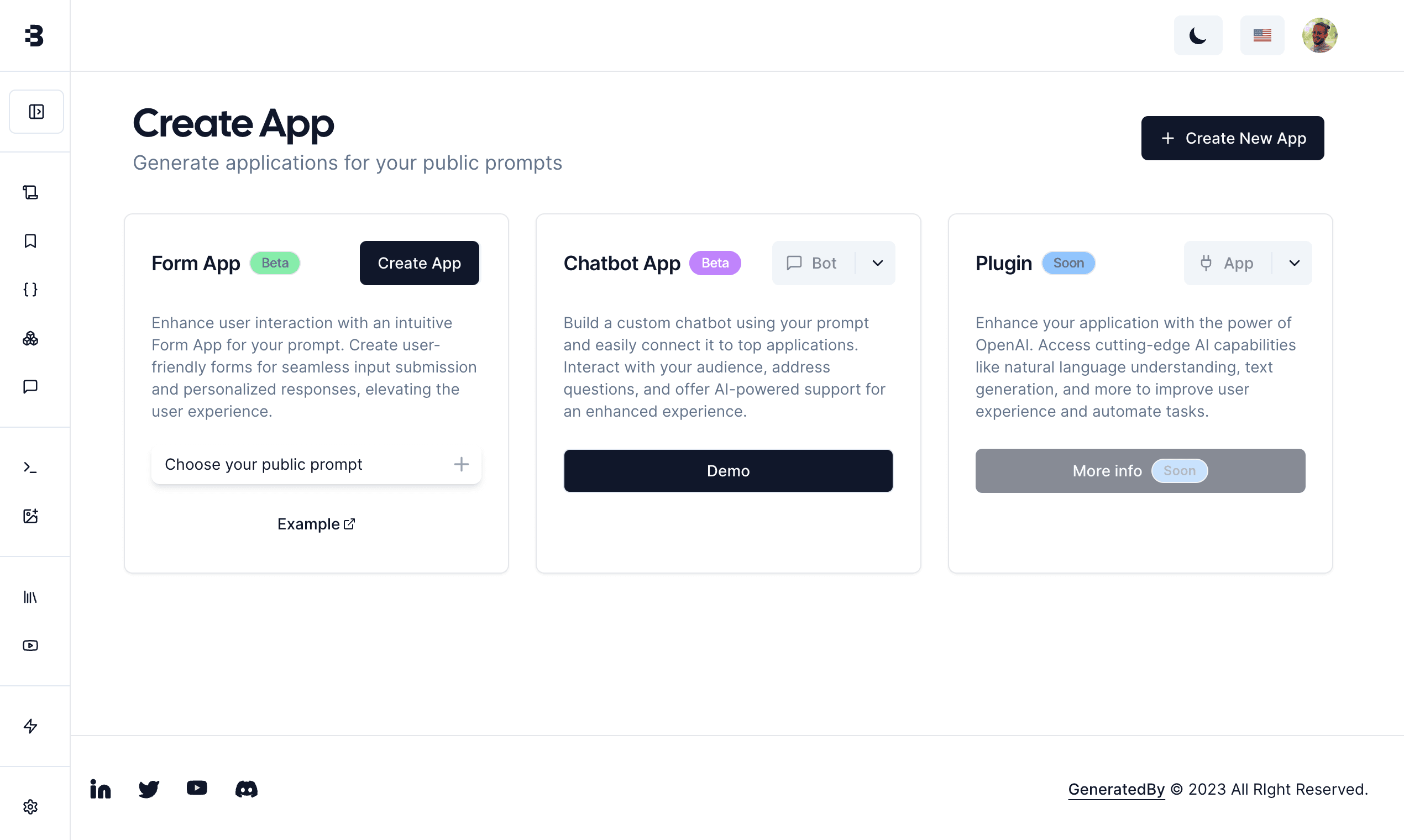 Prompts Based Applications